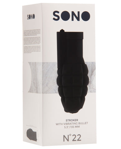 Shots Sono Stroker w-Vibrating Bullet #22 - Black