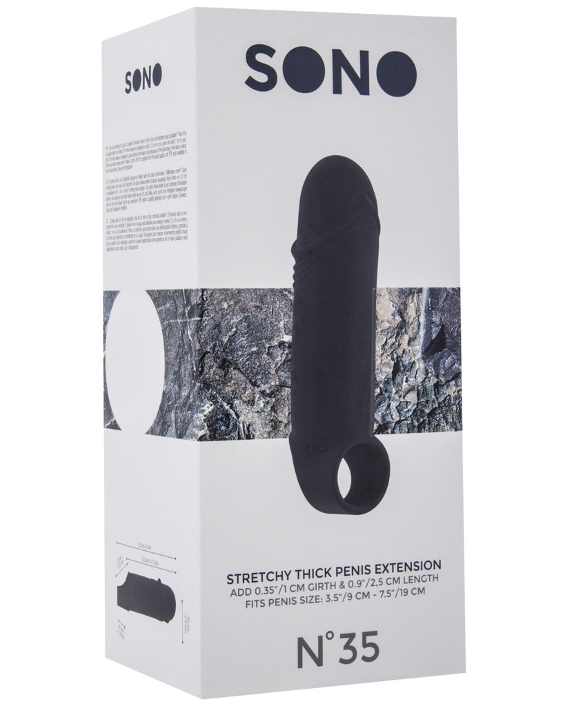 Shots Sono Stretchy Penis Extenstion #35 - Black