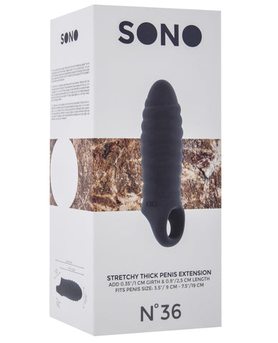 Shots Sono Stretchy Penis Extenstion #36 - Grey