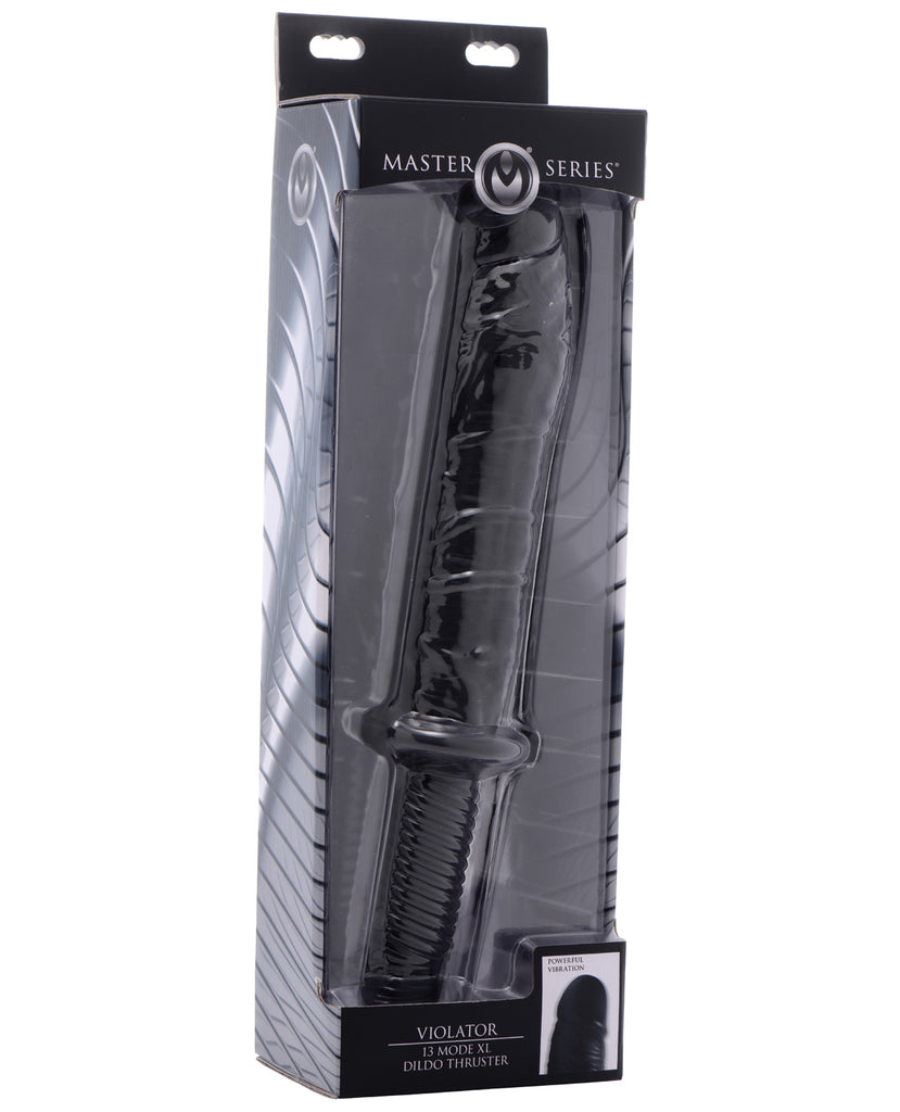 Master Series 14.25" Violator Dildo Thruster XL - 13 Mode Black