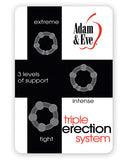 Adam & Eve Triple Erection System - Clear Pack of 3