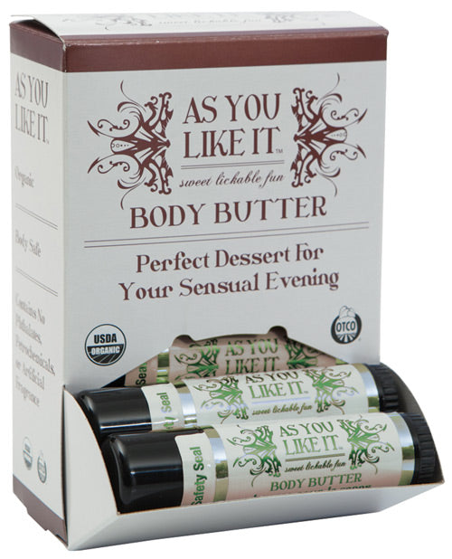 Organic Body Butter Display - .6 o Tube Peppermint Patty Display of 12