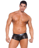 Zeus Wet Look Shorts Black O-S