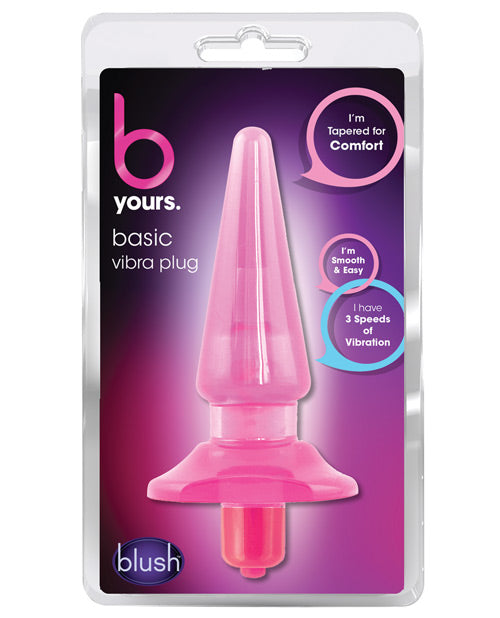 Blush B Yours Basic Vibra Anal Plug - Pink