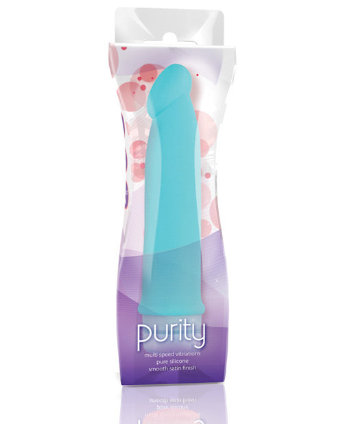 Blush Luxe Purity Silicone Vibrator - Blue