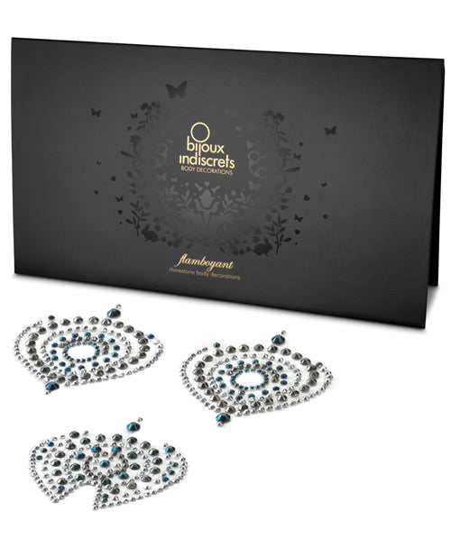 Bijoux Indiscrets Flamboyant Skin Jewelry - Black-Silver