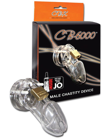 CB-6000 3 1-4" Cock Cage & Lock Set - Clear