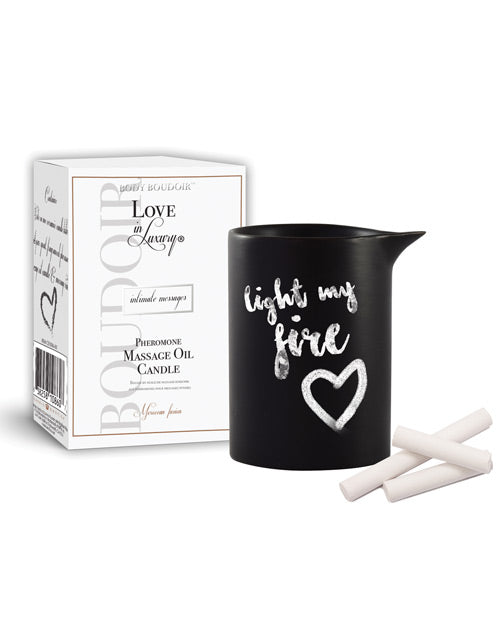 Love in Luxury Intimate Messages Massage Candle w-Pheromones - 5.2 o Moroccan Fusion