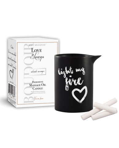 Love in Luxury Intimate Messages Massage Candle w-Pheromones - 5.2 o Moroccan Fusion
