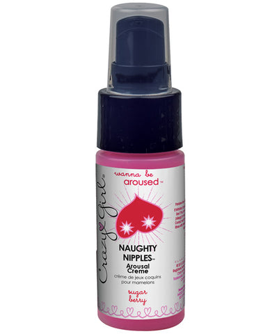 Cray Girl Wanna be Aroused Naughty Nipples Arousal Creme - 1 oz Sugar Berry