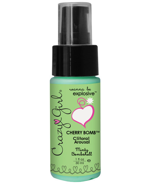 Crazy Girl Clitoral Arousal Gel - 1 oz Pump Bottle Minty Bombshell