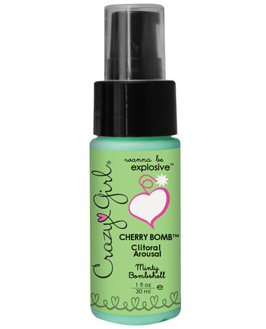 Crazy Girl Clitoral Arousal Gel - 1 oz Pump Bottle Minty Bombshell