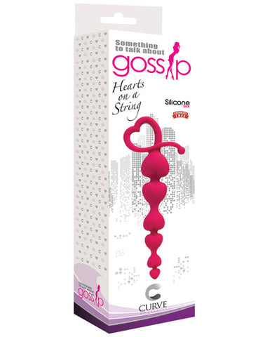 Curve Novelties Gossip Hearts on a String - Magenta