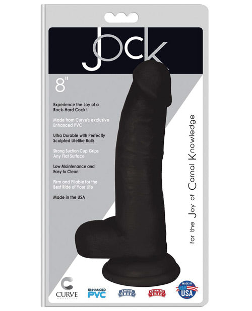 Curve Novelties Jock 8" Dong w-Balls - Midnight