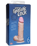 Realistic 6" Ultraskyn Cock w-Balls - White