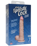 Realistic 7" Ultraskyn Slim Cock w-Balls - White