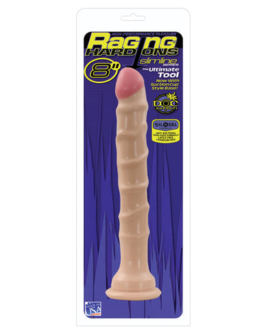 Raging Hard Ons Slimline 8" Dong w-Suction Cup
