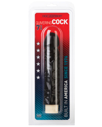 Quivering 8" Cock Vibe - Black