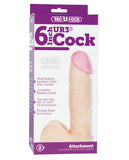 Vac-U-Lock 6" Ultraskyn Cock & Balls Attch. - White