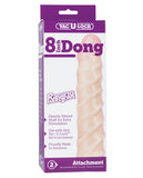 Vac-U-Lock 8" Raging Hard on Realistic Dong - White