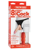 Ultra Harness 2 w-8" Ultraskyn Cock - White