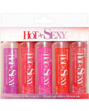 Hot & Sexy Warming Lubricant - 1 oz Bottle Asst. Flavors Pack of 5