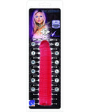 Vivid 7" Pink Ribbed Jelly w-Penis Head - Sunrise