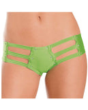Strappy Front & Back Jeweled Booty Shorts