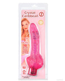Crystal Caribbean Jelly Vibe #2 Waterproof - 10 Function Pink