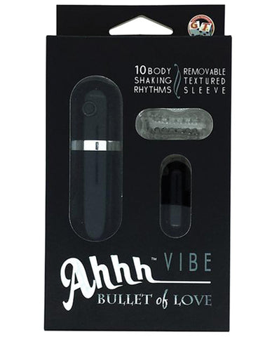 AHHH Vibe Bullet of Love w-Sleeve - Black
