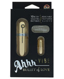 AHHH Vibe Bullet of Love w-Sleeve - Gold