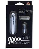 AHHH Vibe Bullet of Love w-Sleeve - Silver