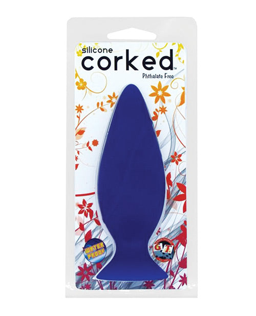 Corked Butt Plug Small - Blue