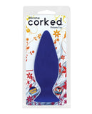 Corked Butt Plug Medium - Blue