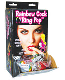 Rainbow Cock Ring Pop - Display of 12