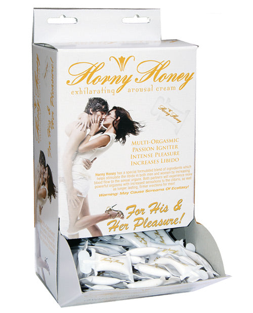 Horny Honey Stimulating Arousal Cream - 2cc Pillow Packs Display of 144
