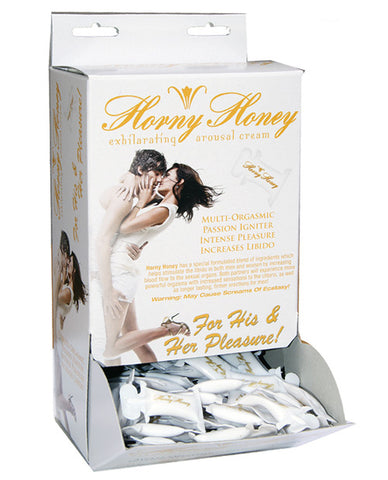 Horny Honey Stimulating Arousal Cream - 2cc Pillow Packs Display of 144
