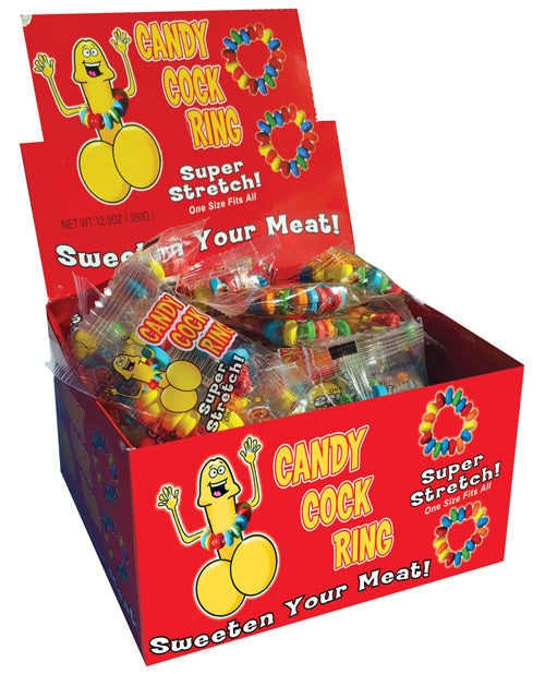 Candy Cock Rings - Display of 30