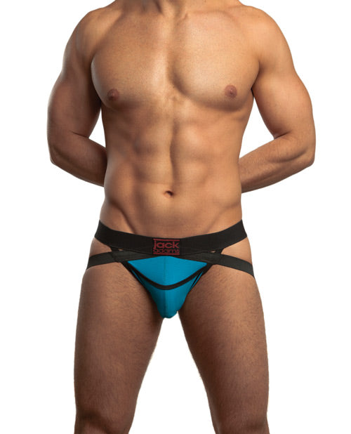 Jack Adams All Sport X Fly Jock Dirty Blue-Black LG