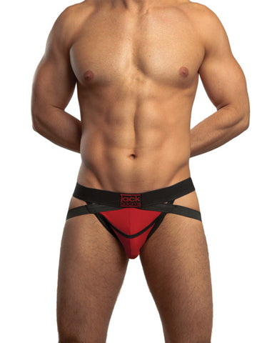 Jack Adams All Sport X Fly Jock Red-Black MD
