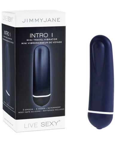 =Jimmyjane Live Sexy Intro 1 Mini Travel Vibrator - Blue