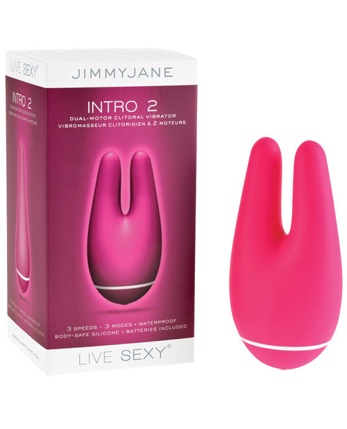 =Jimmyjane Live Sexy Intro 2 Dual Motor Clitoral Vibrator - Pink