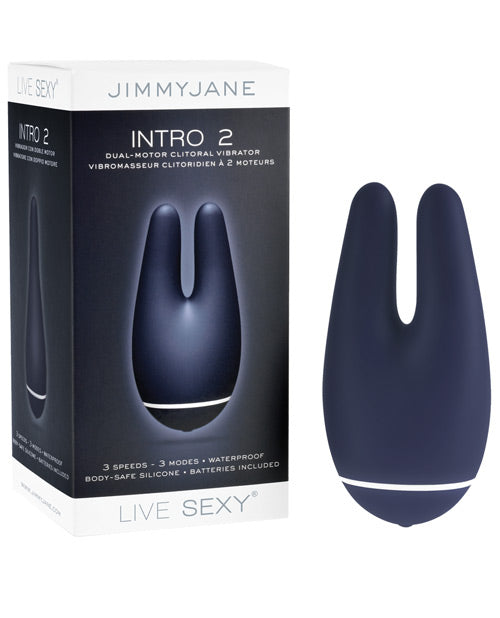 =Jimmyjane Live Sexy Intro 2 Dual Motor Clitoral Vibrator - Blue