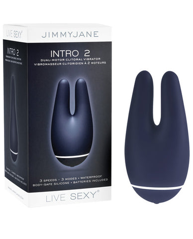 =Jimmyjane Live Sexy Intro 2 Dual Motor Clitoral Vibrator - Blue