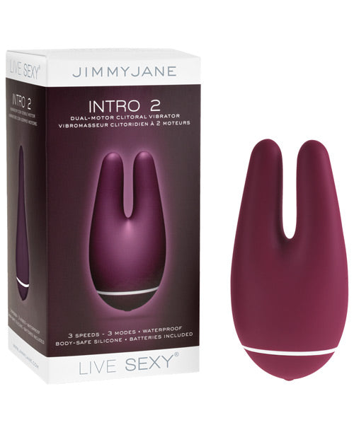 =Jimmyjane Live Sexy Intro 2 Dual Motor Clitoral Vibrator - Purple