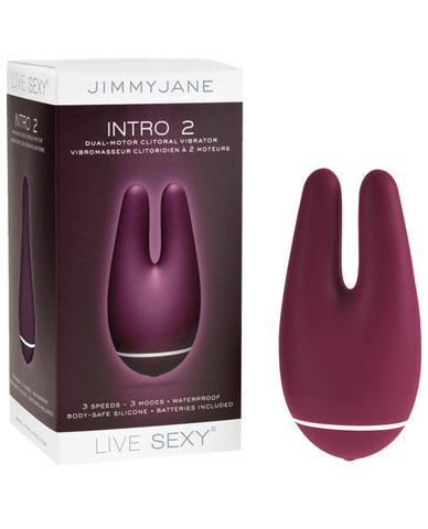 =Jimmyjane Live Sexy Intro 2 Dual Motor Clitoral Vibrator - Purple