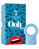 Ooh by Je Joue Mini Cock Ring (Motor Sold Separately JJMMO-WH) - Blue