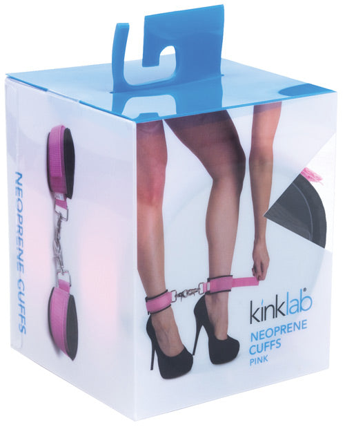 KinkLab Neoprene Cuffs - Pink