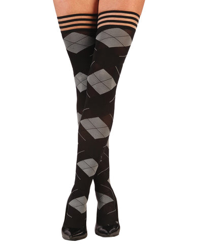 Kix'ies Kimmie Argyle Thigh High