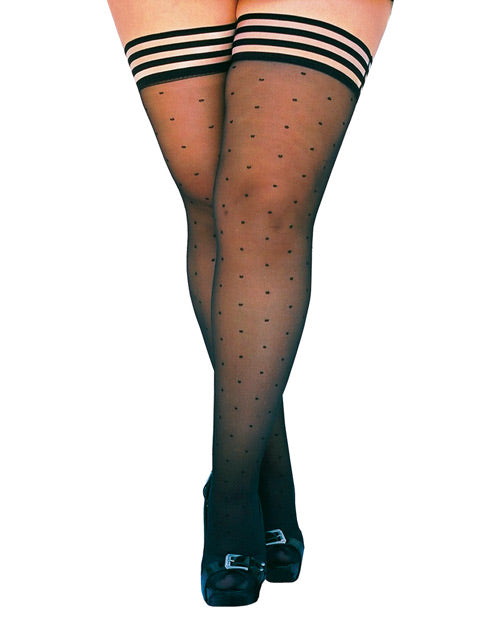 Kix'ies Ally Polka Dot Thigh High